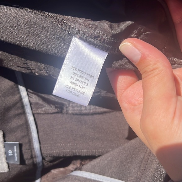 Kristin Davis Brown Business Pants, Size 10 - Picture 10 of 11